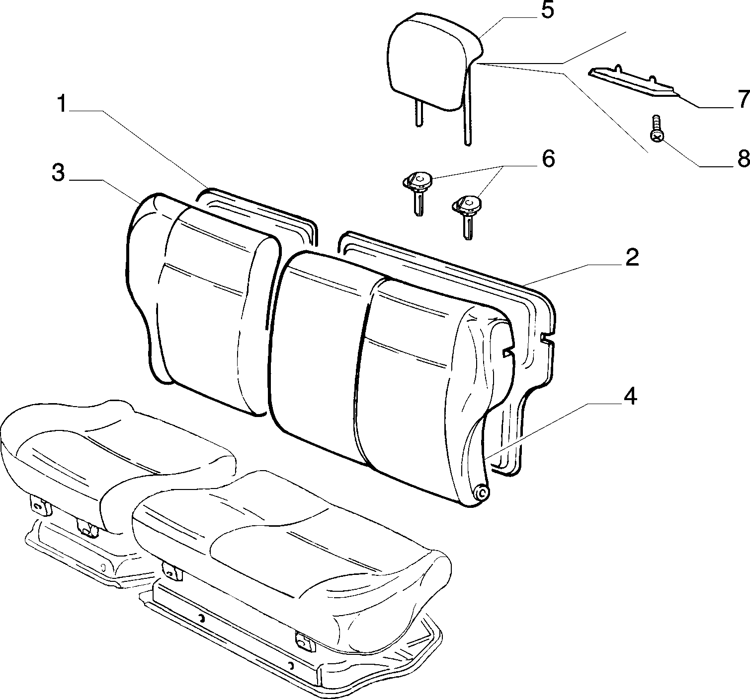 70613/01 REAR SEAT