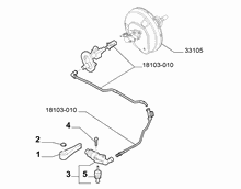 18103-020 CLUTCH LEVER CYLINDER AND HOSE