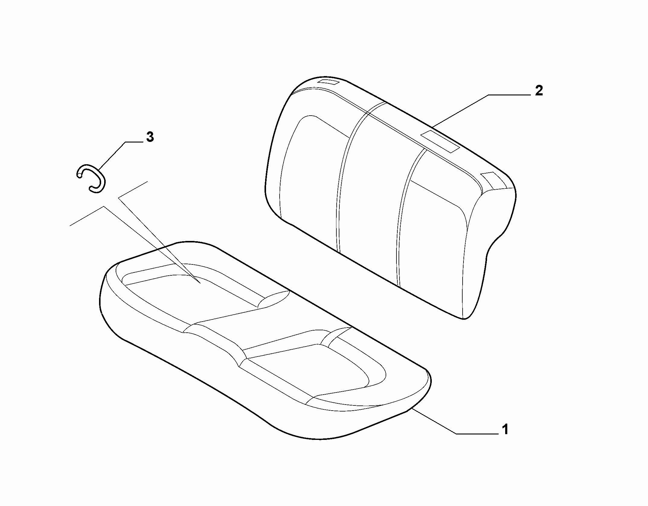 70613-010 REAR SET PADDING