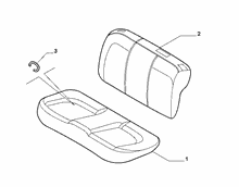 70613-010 REAR SET PADDING