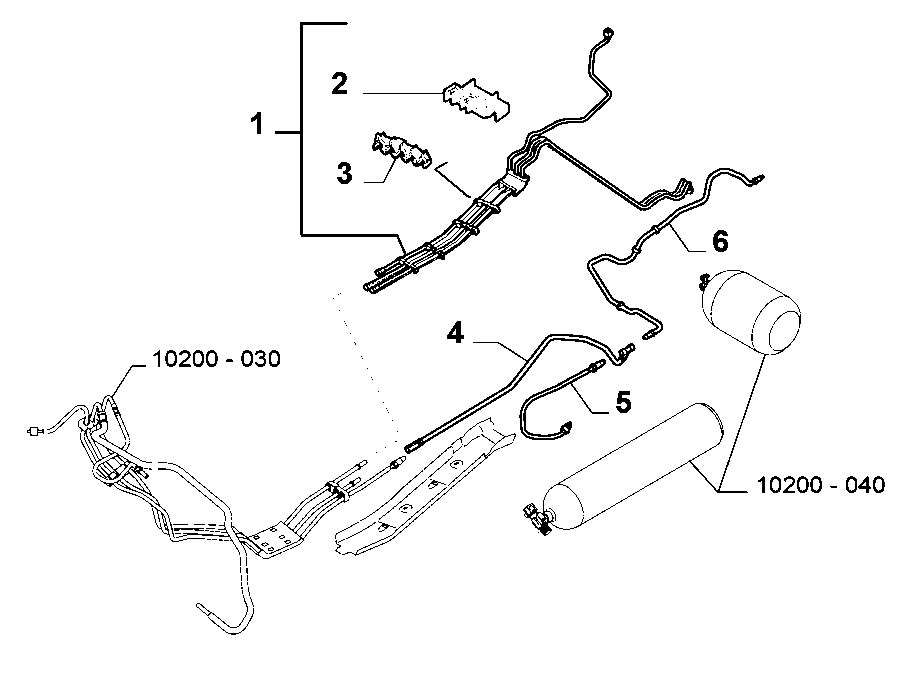 10201-020 UNDERSIDE FUEL PIPES