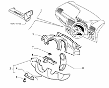 70502-060 STEERING COLUMN GUARDS