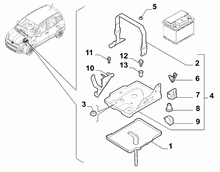 55300-030 BATTERY SUPPORT