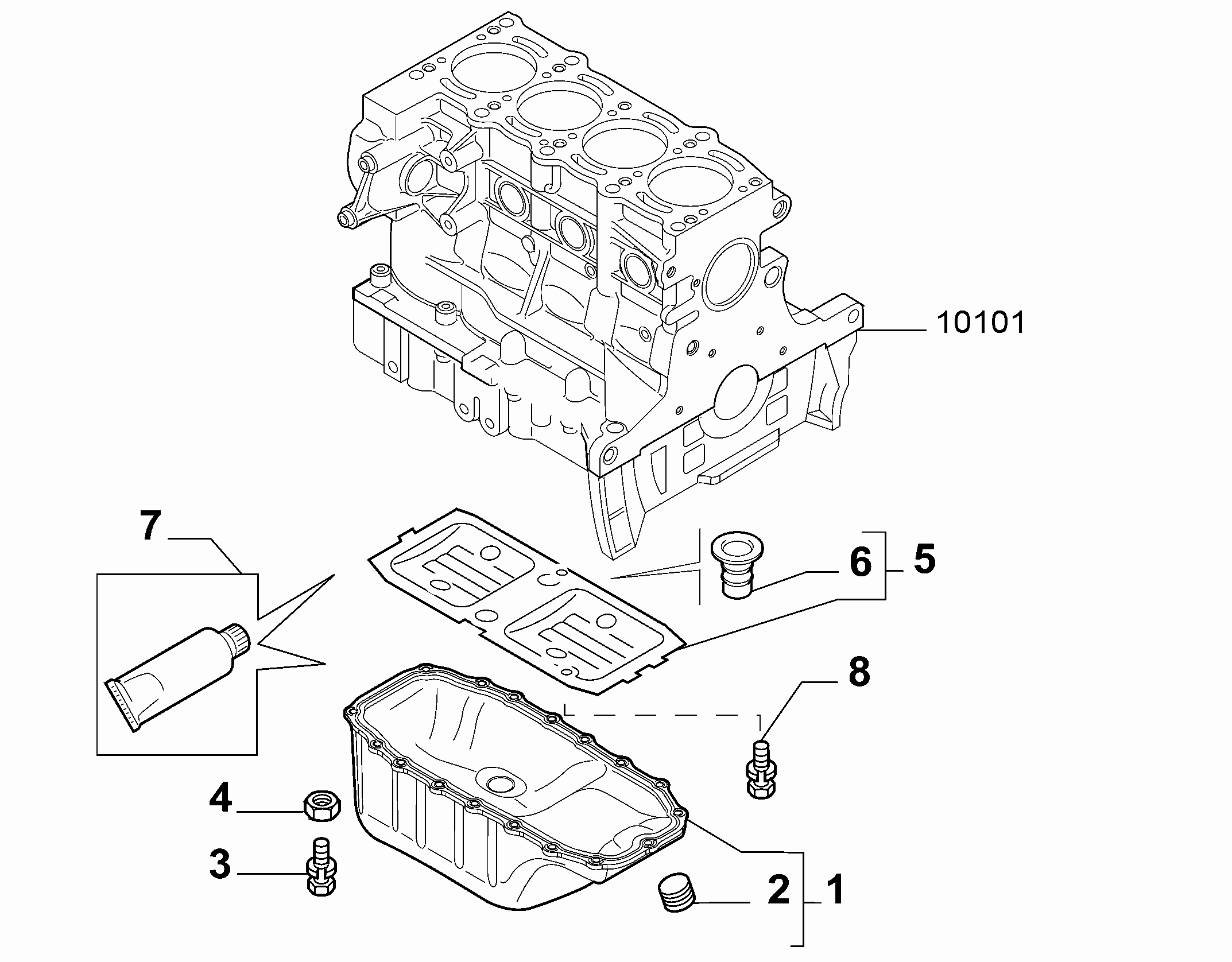 10102-010 OIL CAP AND FLOOR PANEL COVER