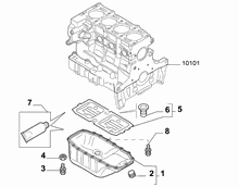 10102-010 OIL CAP AND FLOOR PANEL COVER