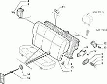 70613/00 REAR SEAT