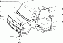 70018/00 КУЗОВ, ОБЛИЦОВКИ (ПЕРЕДНЯЯ ЧАСТЬ) 