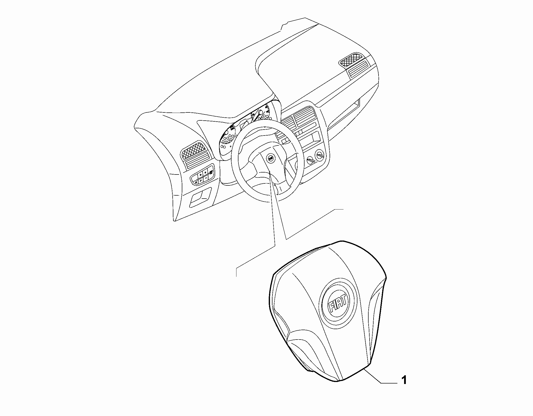 55508-010 DRIVERS AIRBAG