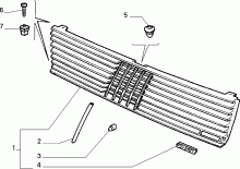 70722/00 РЕШЕТКА РАДИАТОРА