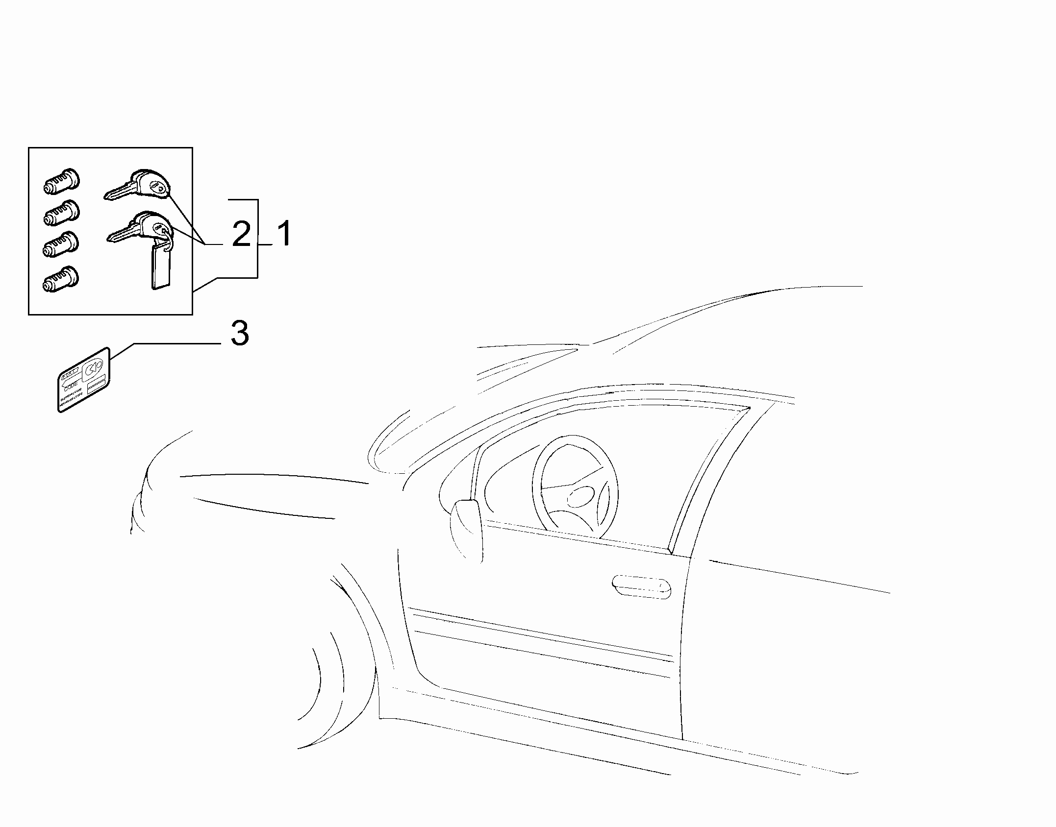 55202-020 KEY KIT AND OPENING SYSTEM