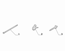 55527-020 DASHBOARD CABLE SET FASTENERS