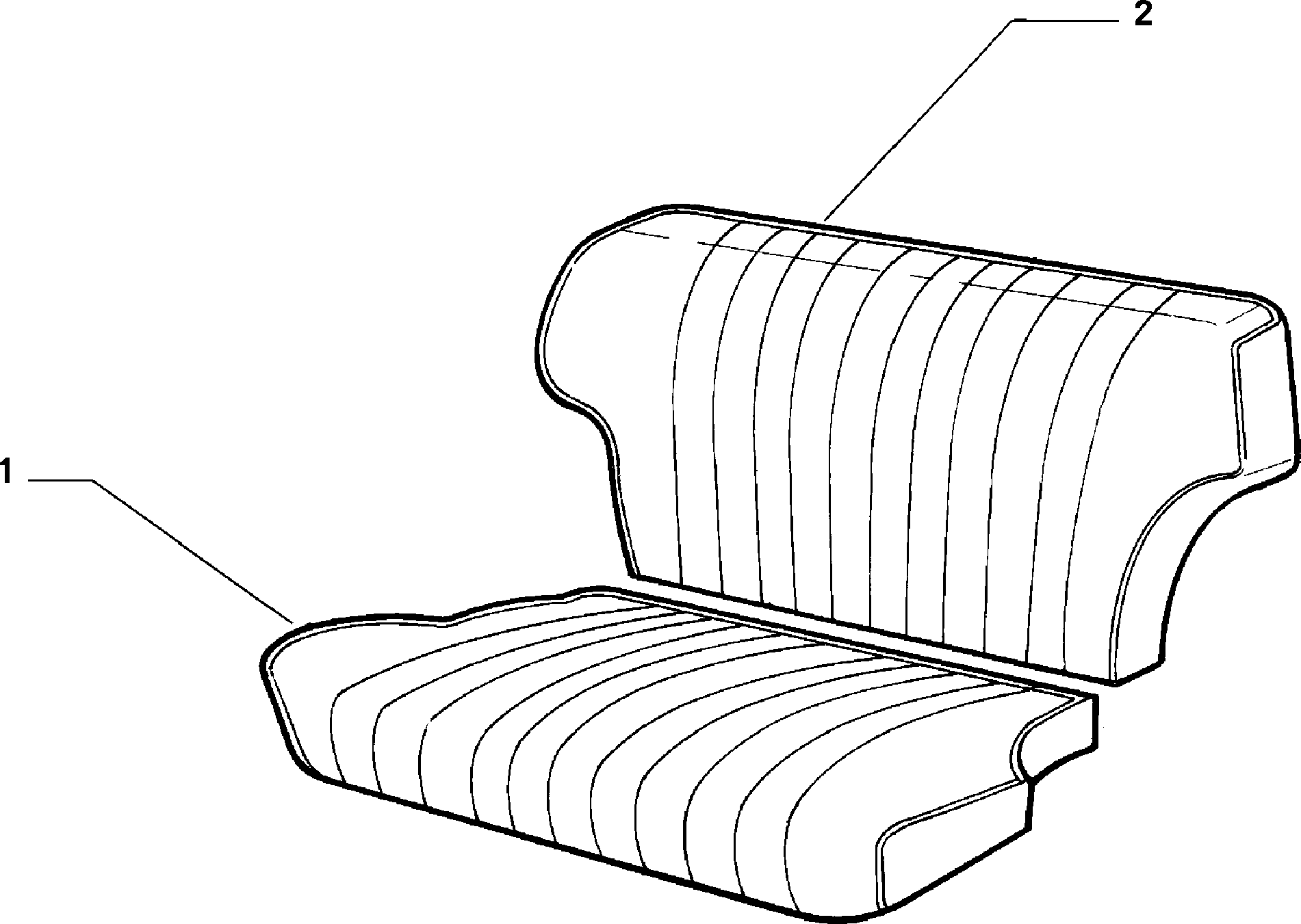 70615/00 REAR SEAT LINING 