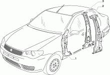 70003/00 КУЗОВ, РАМЫ (ЦЕНТРАЛЬНАЯ ЧАСТЬ) 
