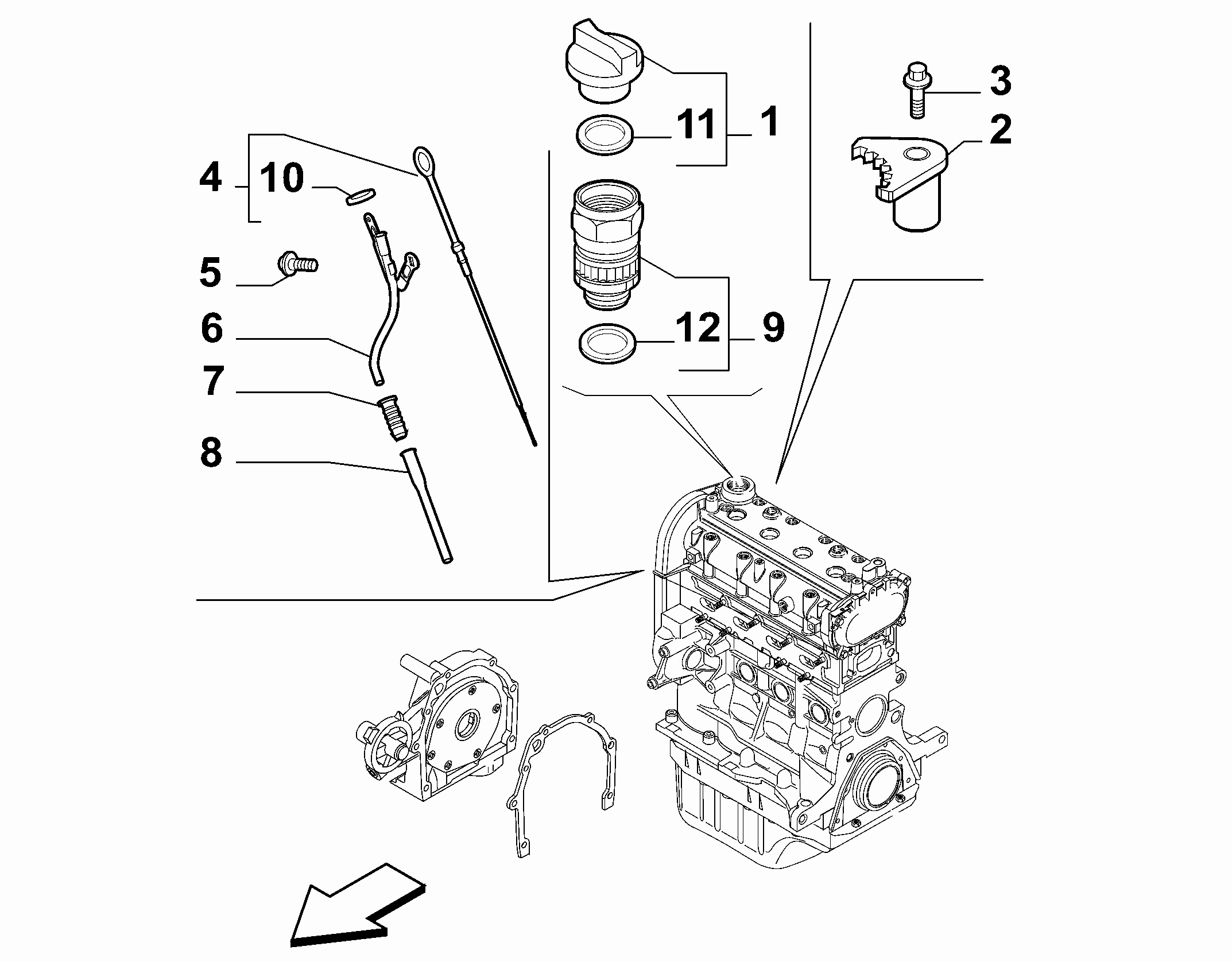 10301-060 DIP STICK, CAP, TRANSMITTER AND PRESSURE ROD