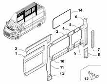 70523-110 REAR COVERS, LOWER SIDE