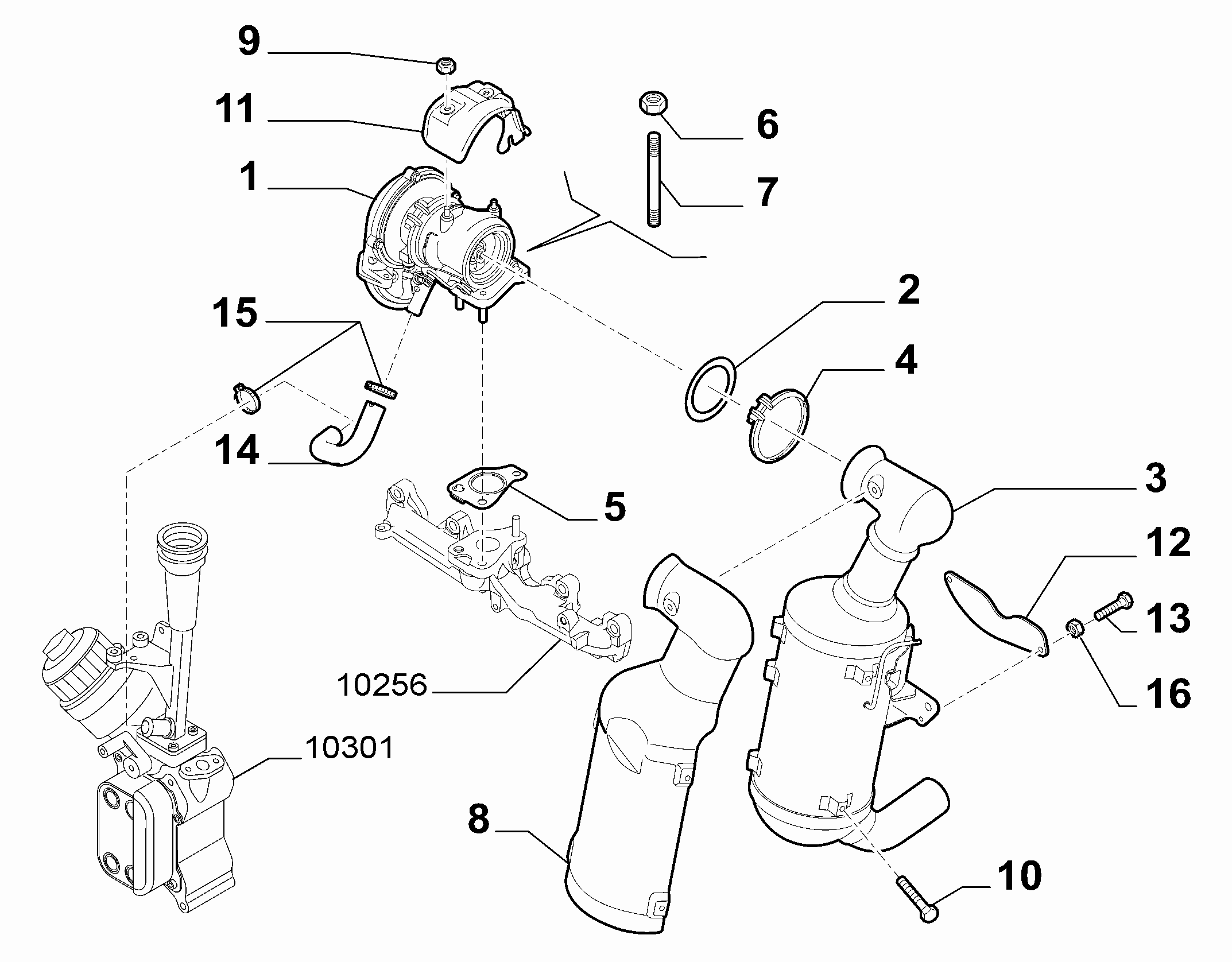 10252-010 TURBOCOMPRESSOR AND PRECATALYSER
