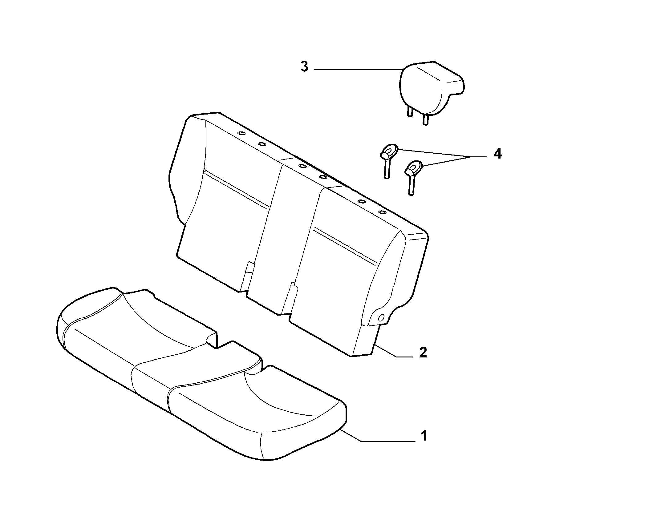 70615/50 REAR SEAT LINING