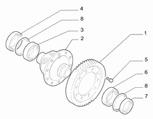 21220-010 GEARING AND HALF CRANKSHAFT