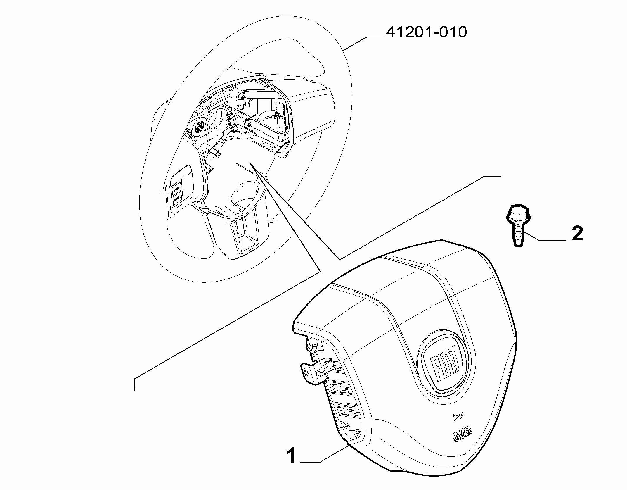 55508-010 DRIVERS AIRBAG