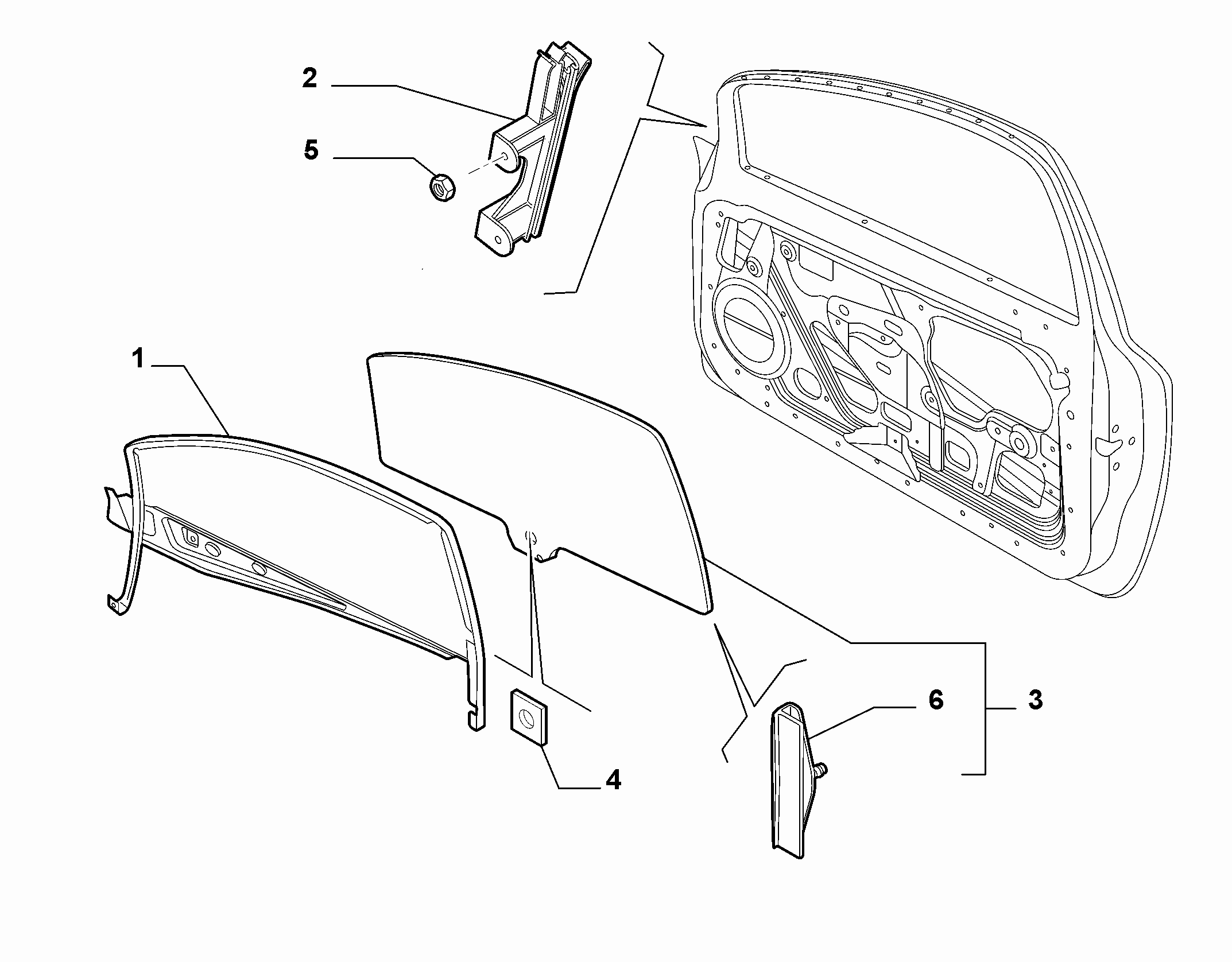 70129-030 FRONT WINDOW AND CHANNEL