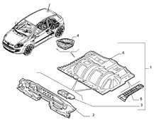 70006-020 REAR FLOOR PANEL