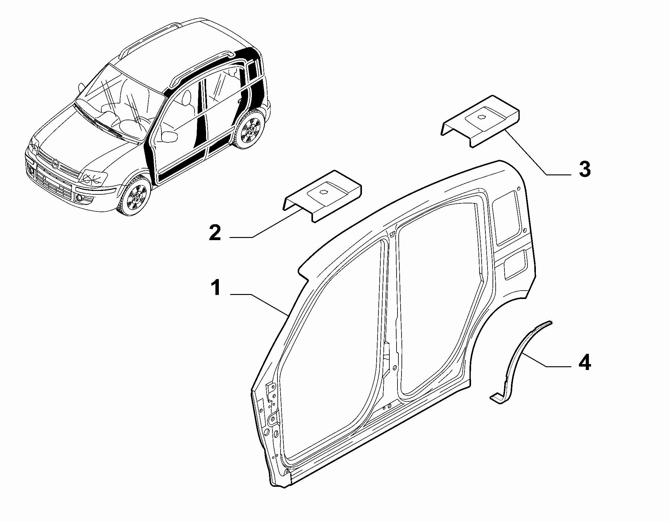 70019-010 EXTERNAL SIDE FRAME