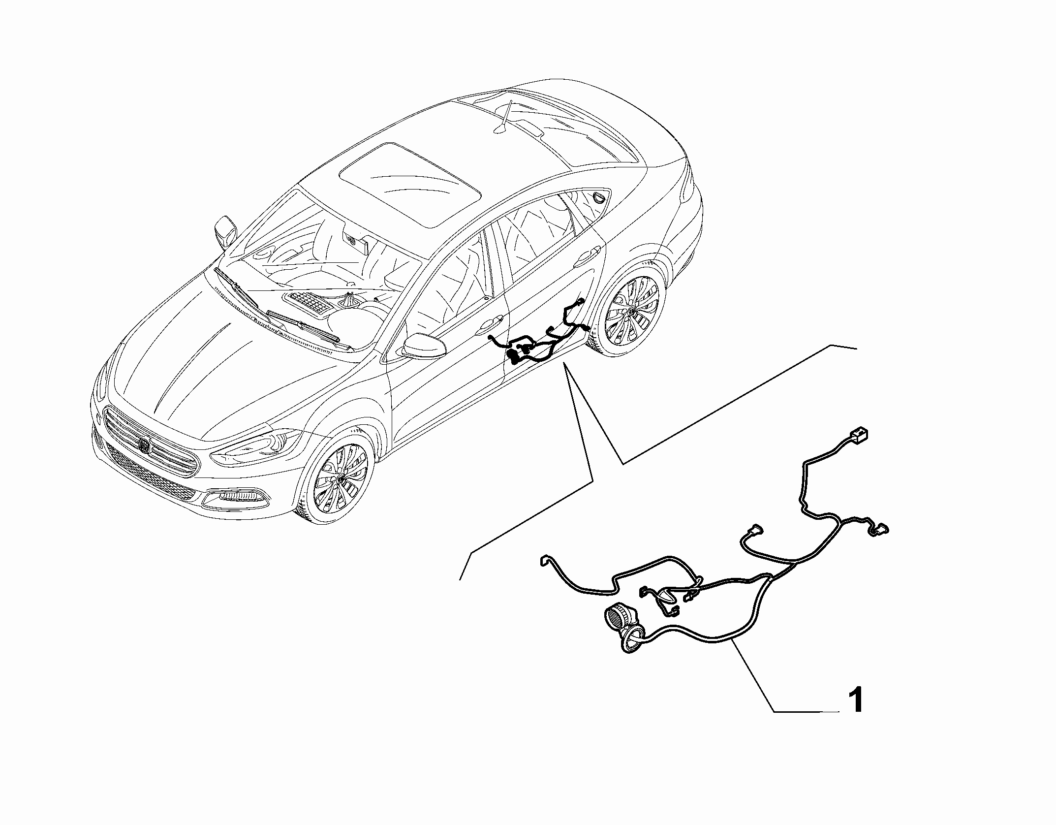 55526-020 REAR DOOR HARNESS