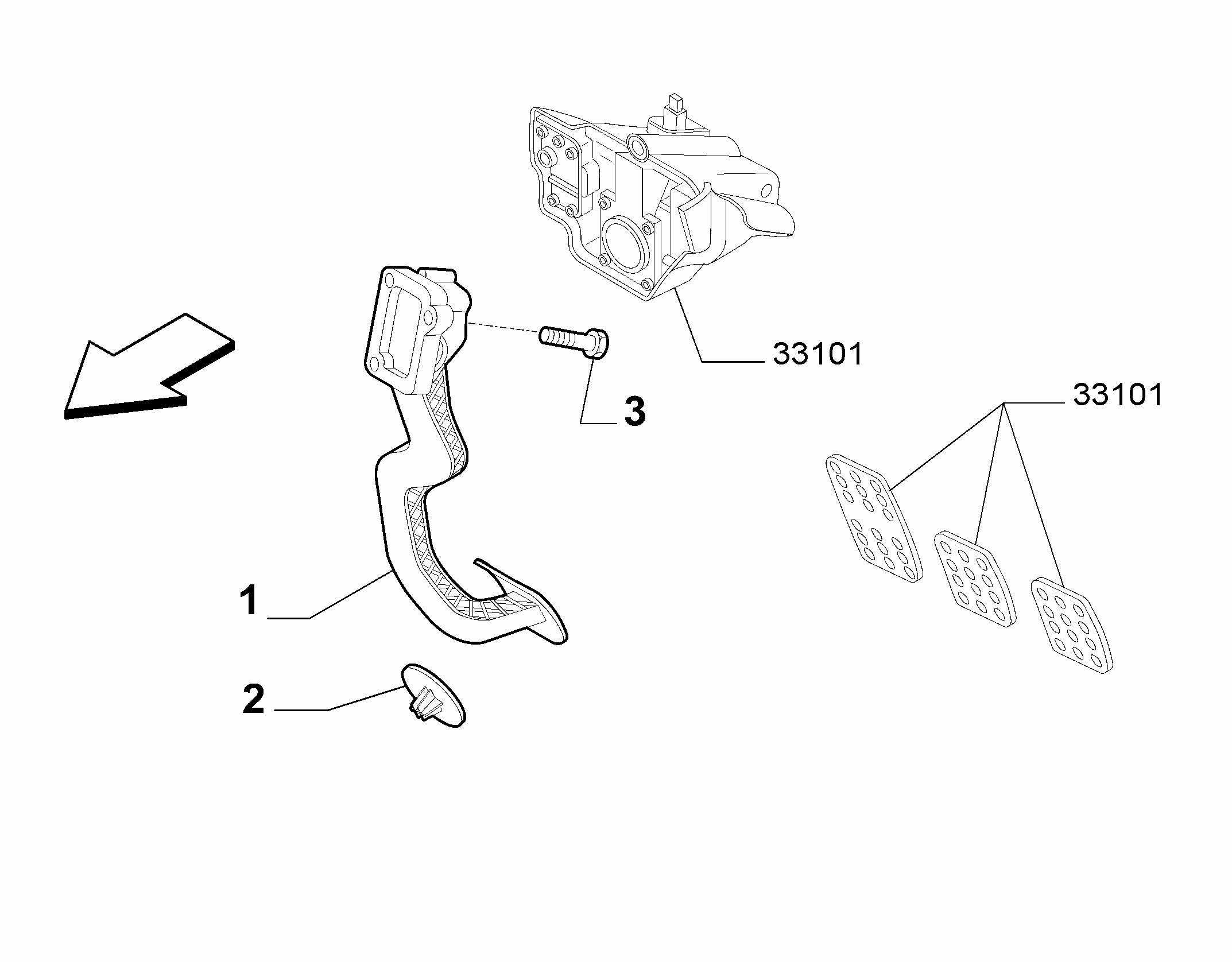 10222-010 ACCELERATOR PEDAL COMMAND