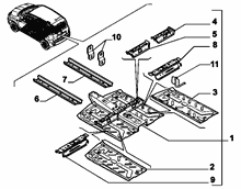 70006-010 CENTRAL FLOOR PANEL