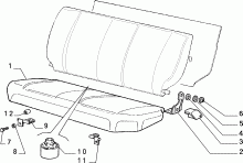 70613/00 REAR SEAT 
