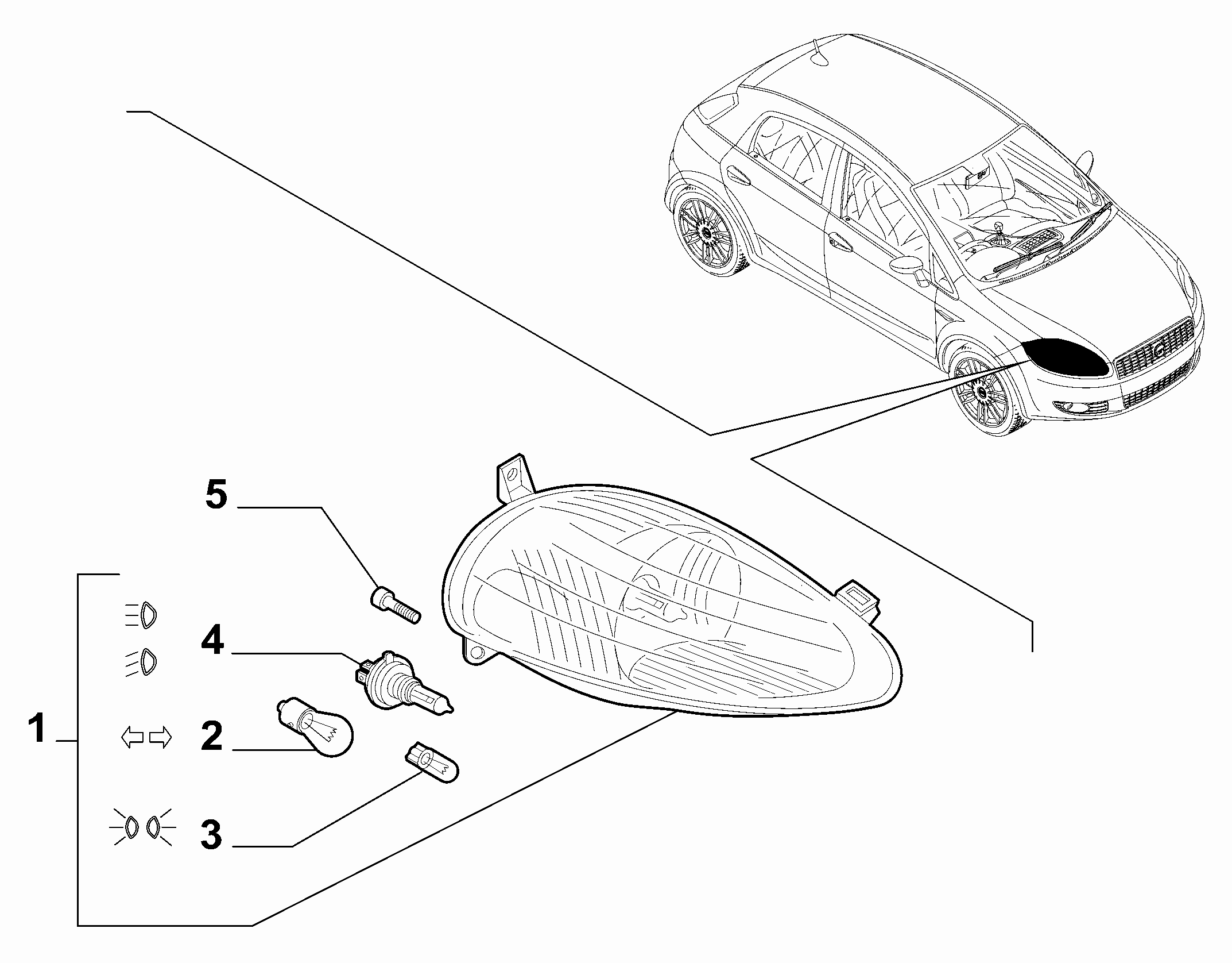 55401-010 FRONT HEADLIGHT