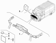 70002-005 HEADLAMP CROSSBEAM