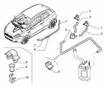 55514-040 FRONT AND REAR WIPER TUBING