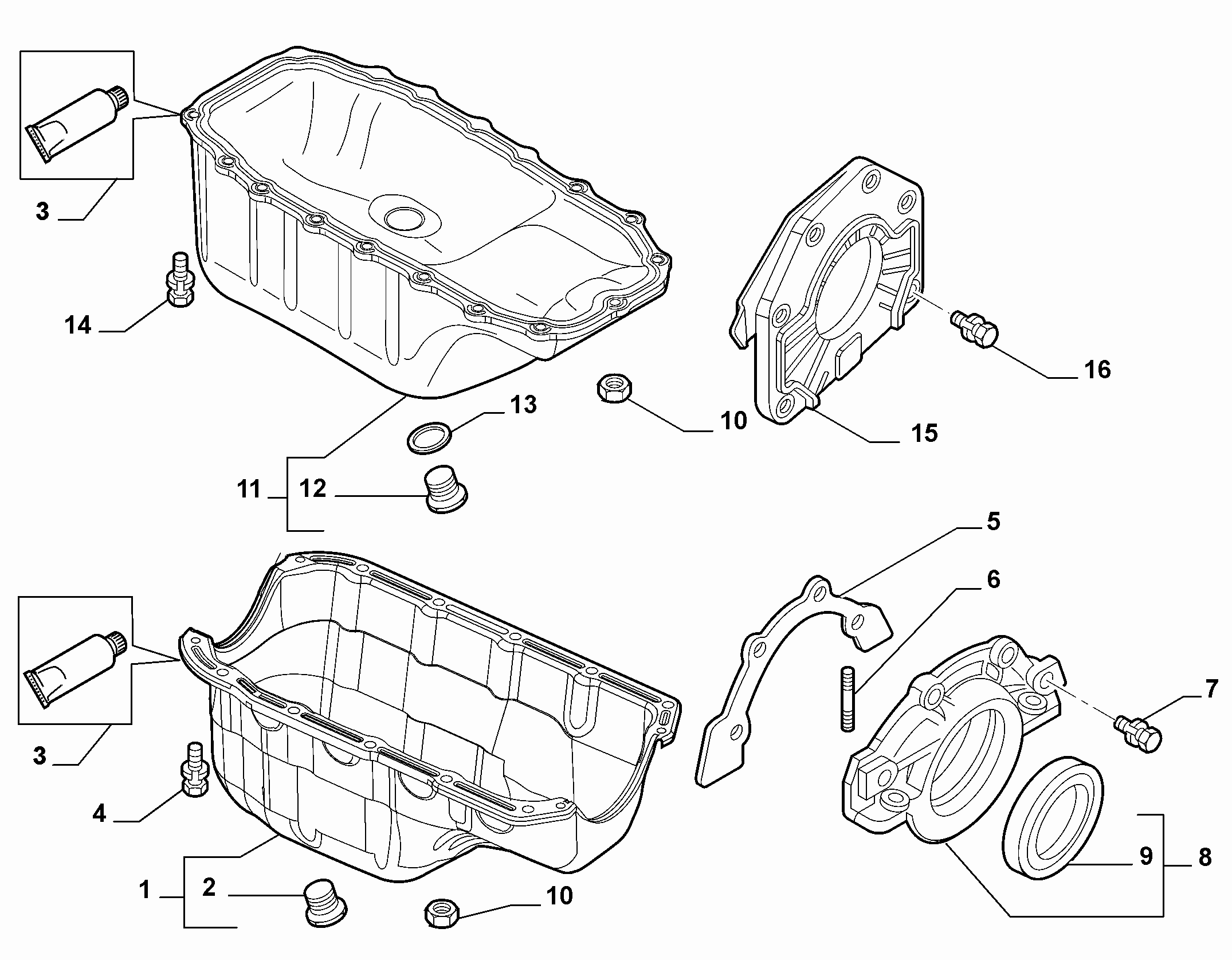10102-010 OIL CAP AND FLOOR PANEL COVER