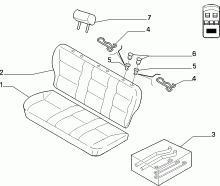 70613/00 REAR SEAT