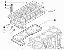 10101-020 CYLINDER HEAD AND GASKETS