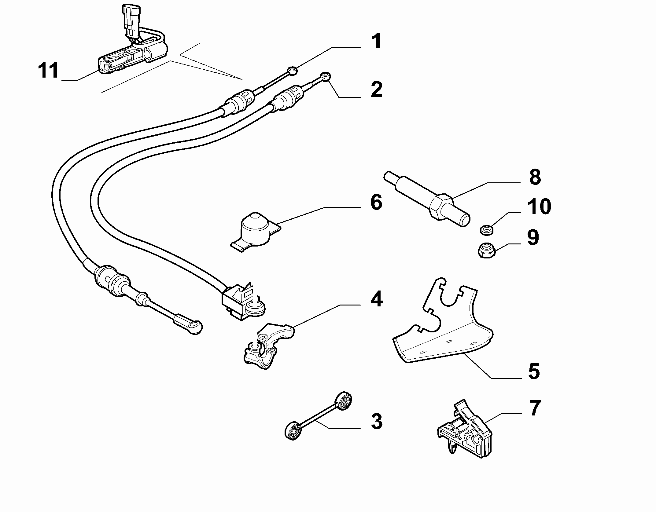 21221-020 GEAR STICK FLEX SHAFT