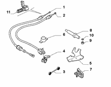 21221-020 GEAR STICK FLEX SHAFT
