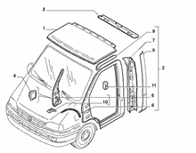 70018/02 BODYWORK, TRIM PANELS (FRONT)