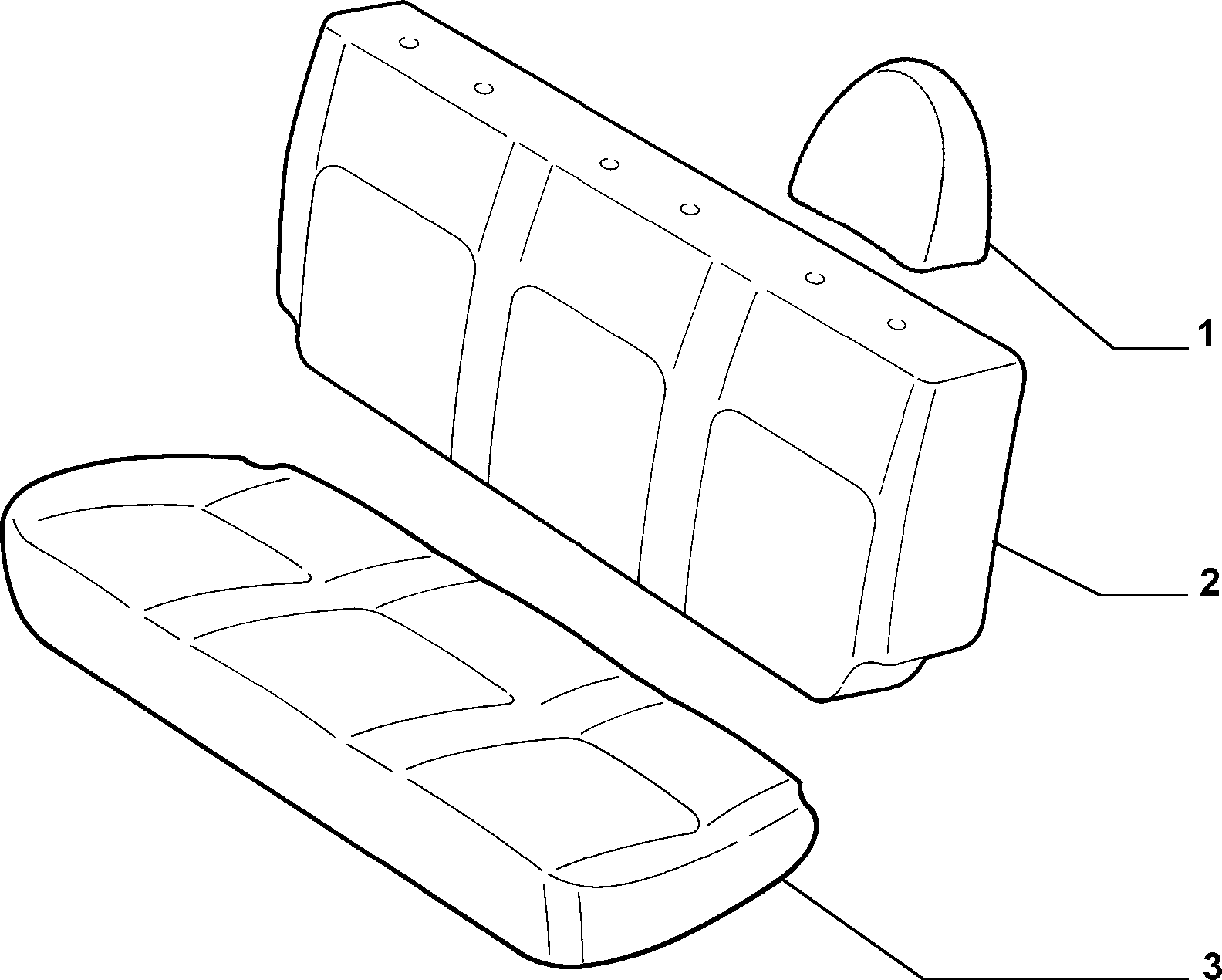 70615/00 REAR SEAT LINING