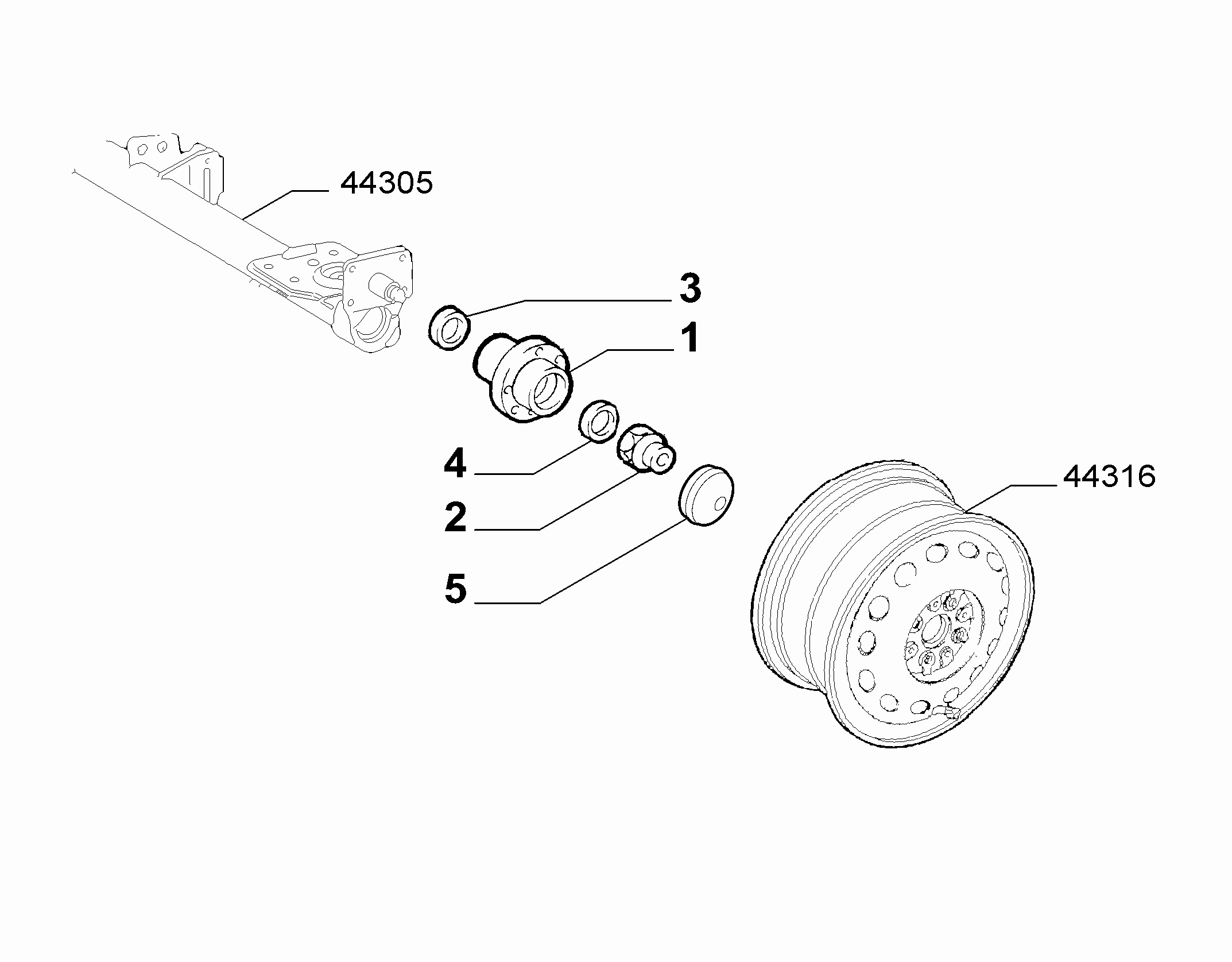 44321-010 REAR FUSE AND HUB