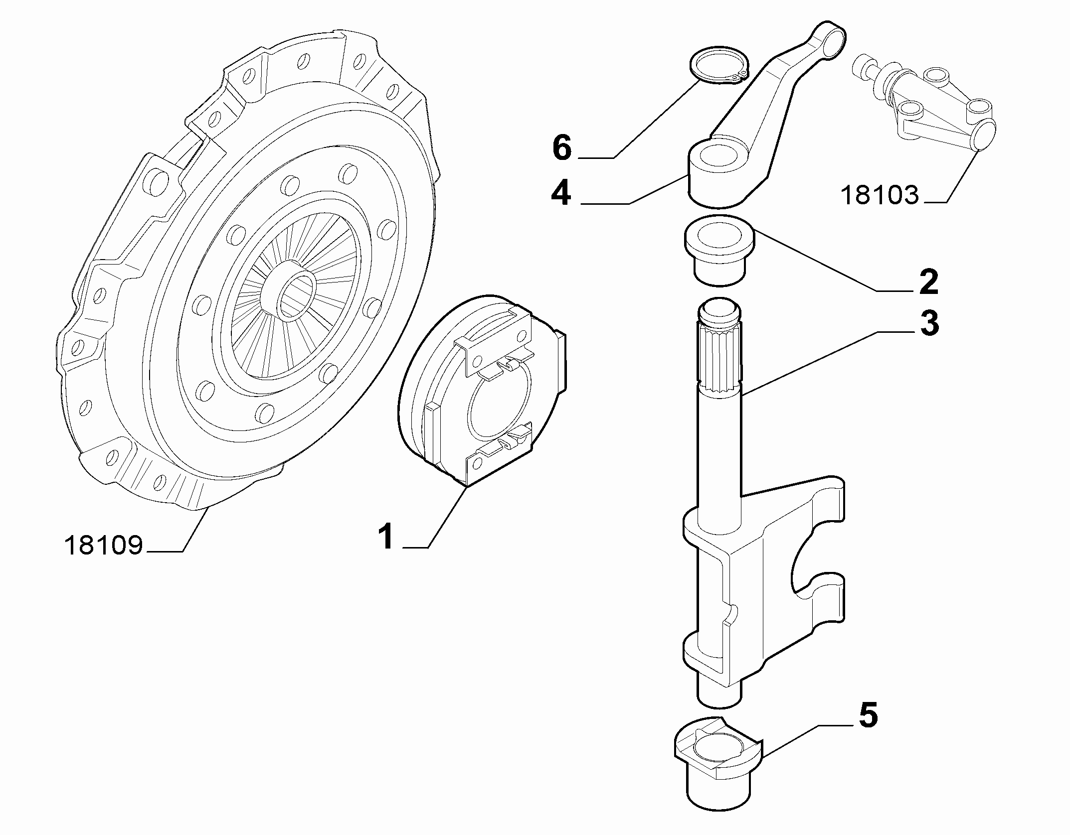 21219-030 MANUAL CLUTCH RELEASE