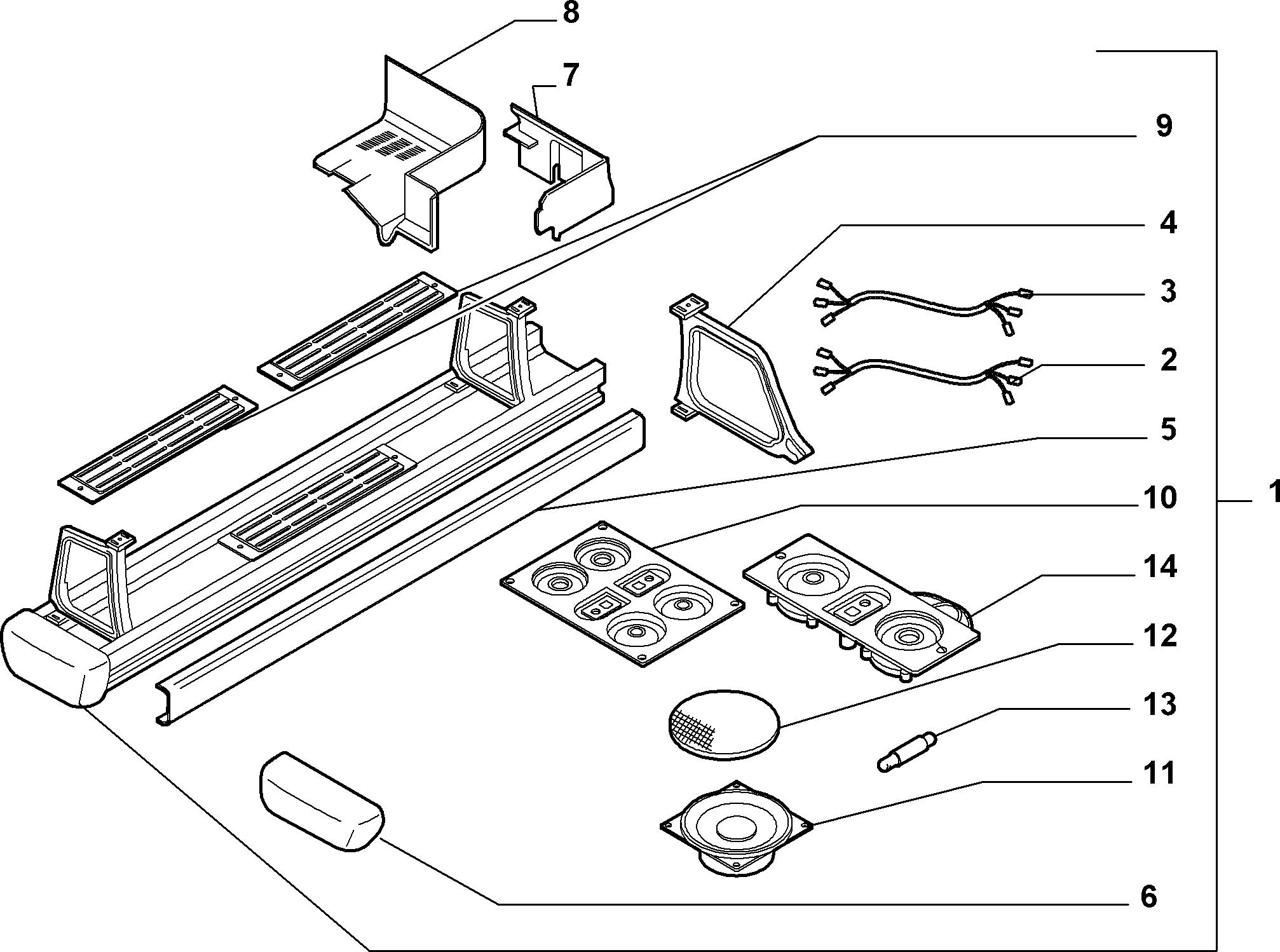 50101-070 REAR AIR DUCT