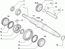 21215-010 PRIMARY SHAFT AND GEAR LEAD
