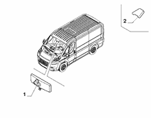 70740-010 REAR VIEW MIRROR
