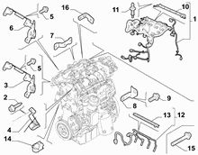 10226-040 ENGINE HARNESS AND SUPPORTS