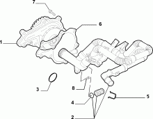 10402/00 ВОДЯНОЙ НАСОС И ТРУБОПРОВОДЫ