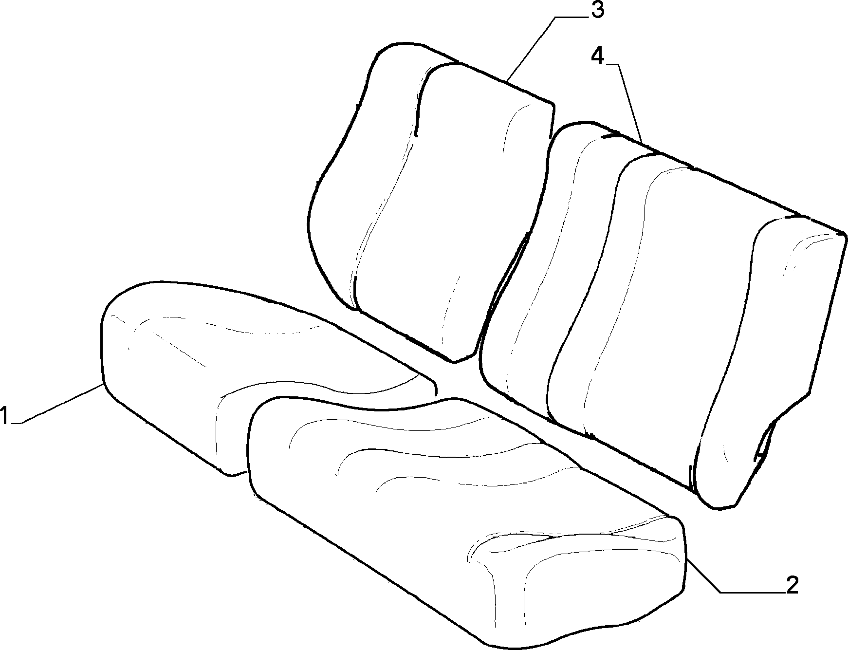 70615/03 REAR SEAT LINING