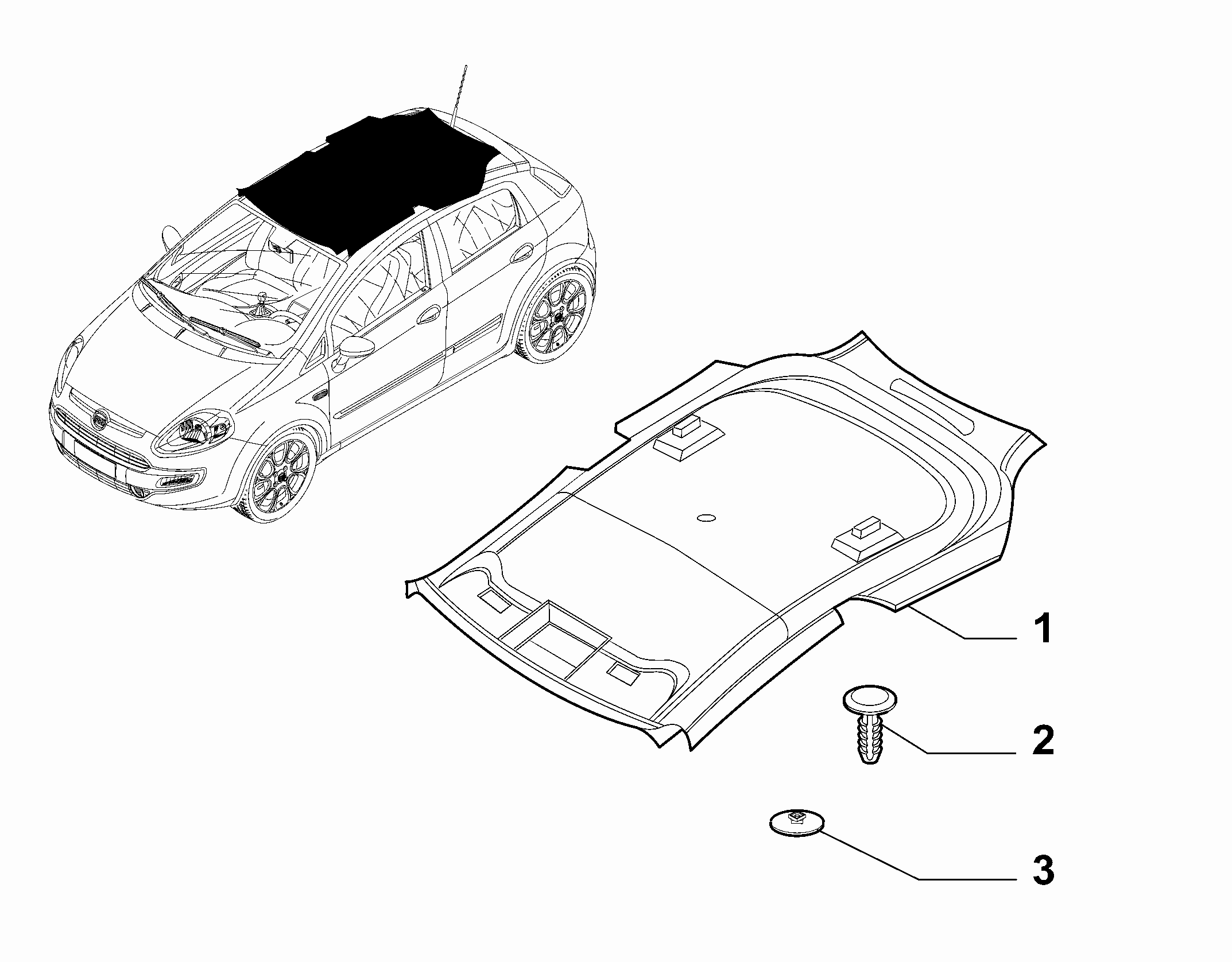 70523-010 INTERNAL ROOF LINING