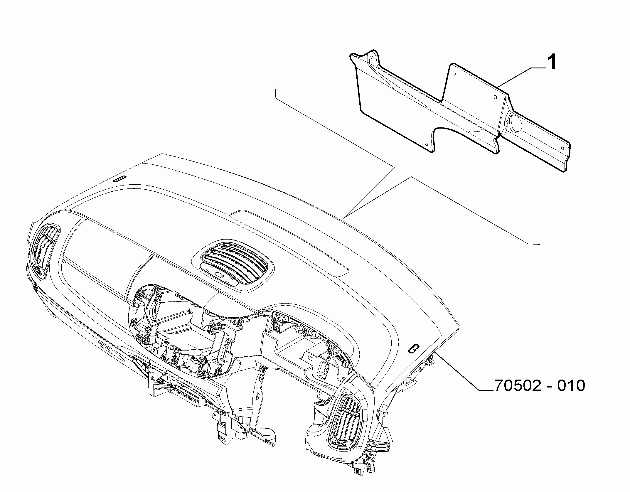 70502-080 DASHBOARD SOUNDPROOFING